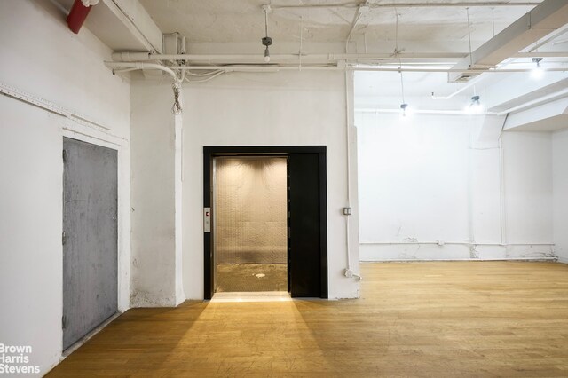 interior space with light wood-type flooring