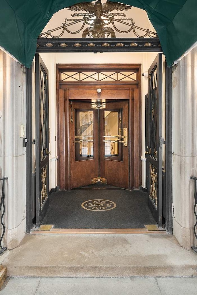 435 E 52nd St Unit 14G, New York City, NY 10022 - doorway to property featuring french doors