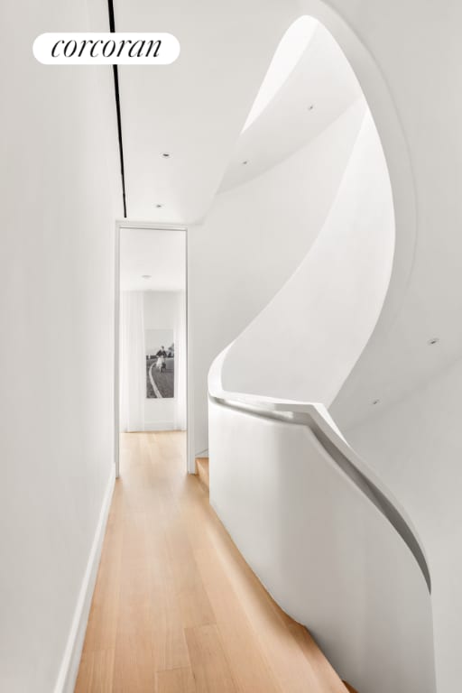 hallway featuring light hardwood / wood-style floors