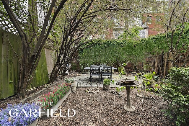 view of yard with a patio