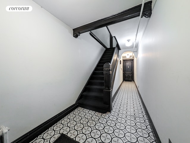 54 W 71st Street Building, New York City, NY 10023 - stairs with baseboards