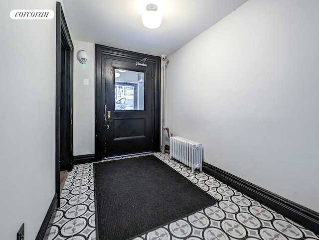 54 W 71st Street Building, New York City, NY 10023 - entrance foyer with radiator heating unit and baseboards