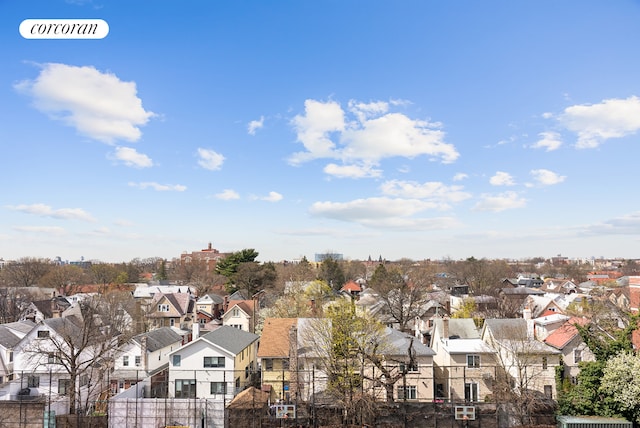 aerial view featuring a residential view