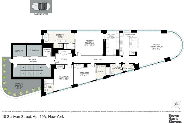 living room featuring light wood-type flooring and ceiling fan