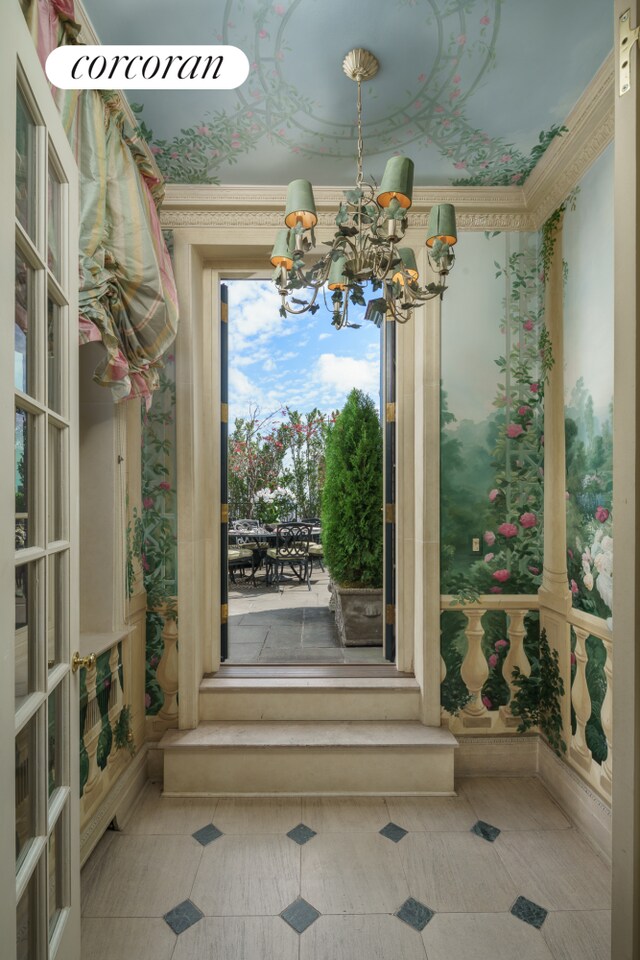 895 Park Ave Phc, Phc, New York City, NY 10075 - doorway featuring a chandelier