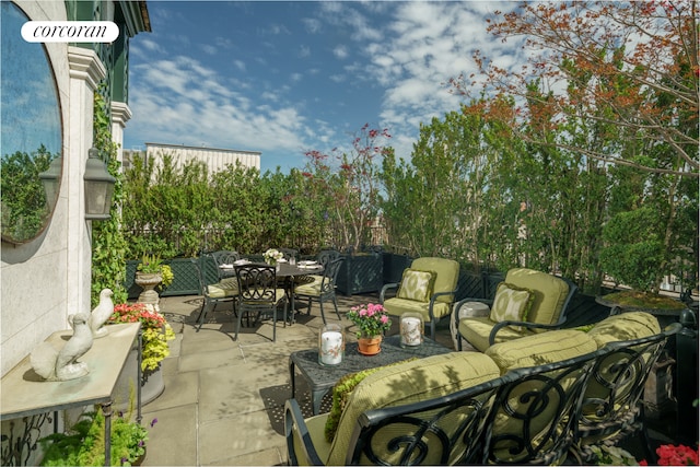 895 Park Ave Phc, Phc, New York City, NY 10075 - view of patio with outdoor dining space and outdoor lounge area