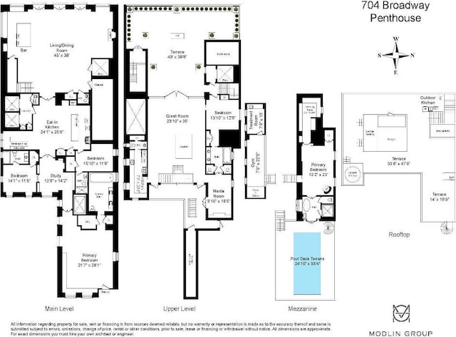 704 Broadway Ph Ph, New York City, NY 10003 - floor plan