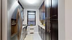 kitchen with dark brown cabinets