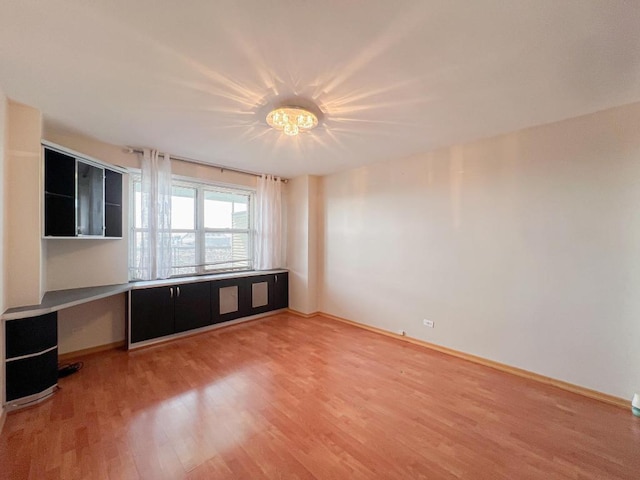 empty room featuring light hardwood / wood-style flooring