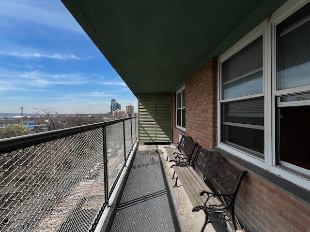 view of balcony