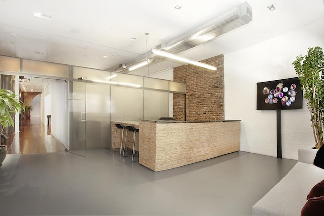 169 Hudson St Unit 1-N, New York City, NY 10013 - welcome area with brick wall