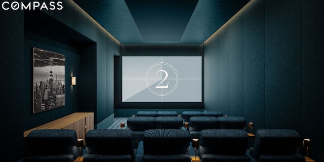 view of home theater room