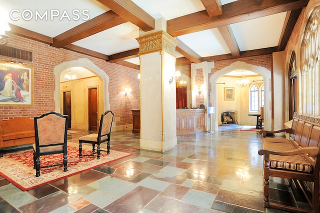 building lobby featuring visible vents