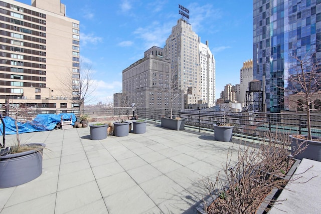 205 W 57th St Unit 4-Aa, New York City, NY 10019 - view of patio / terrace with a city view