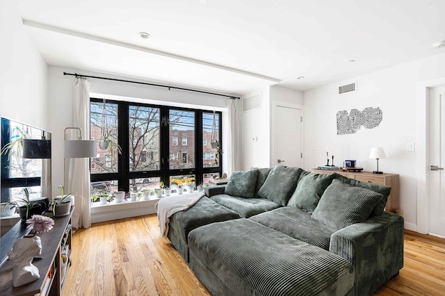30-25 21st St Unit 2-A, New York City, NY 11102 - living room with light wood-style flooring