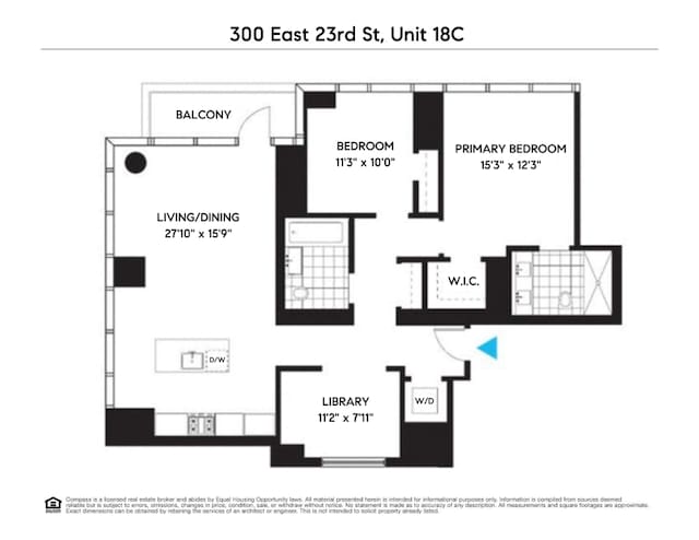 300 E 23rd St Unit 18C, New York City NY, 10010, 2 bedrooms, 2 baths condo for sale