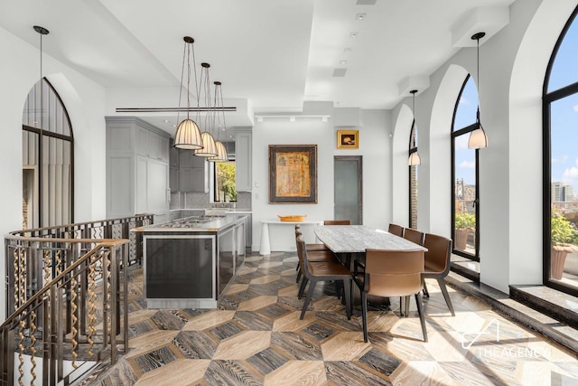 dining room featuring a healthy amount of sunlight