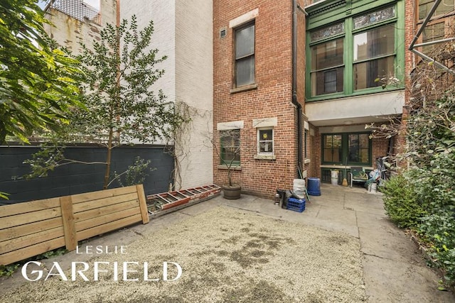 exterior space with a patio area