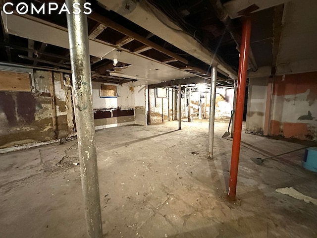 view of basement