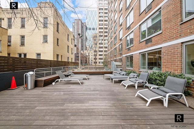 view of deck