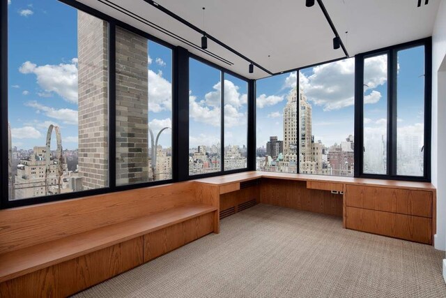 view of patio / terrace with a view of city