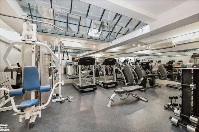 view of exercise room