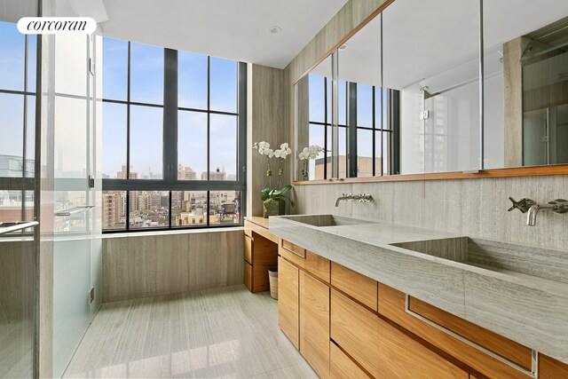 dining area with hardwood / wood-style floors