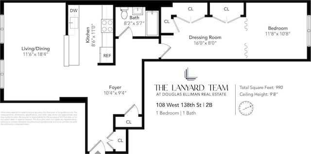108 W 138th St Unit 2B, New York City, NY 10030 - home floor plan