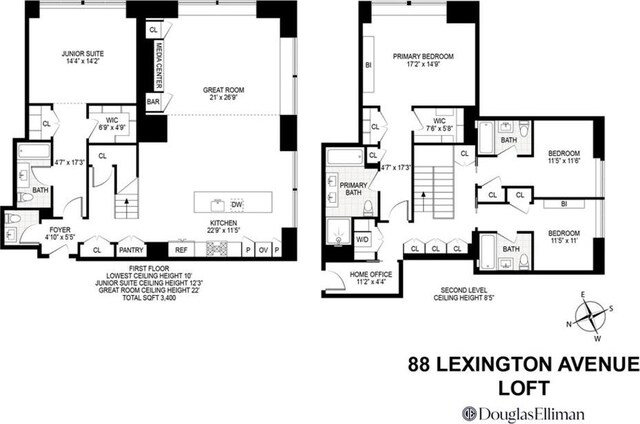 88 Lexington Ave Loft, Unit Loft, New York City NY, 10016, 4 bedrooms, 4.5 baths multi for sale