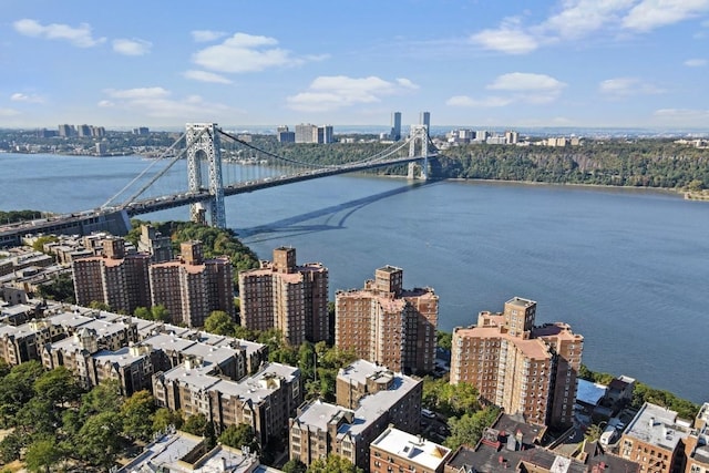 water view with a city view