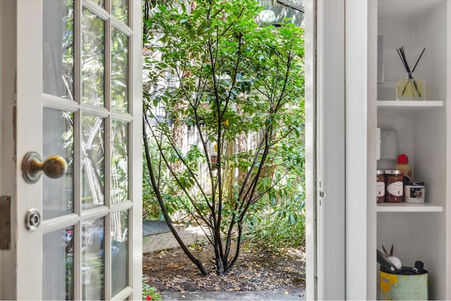 view of doorway to outside