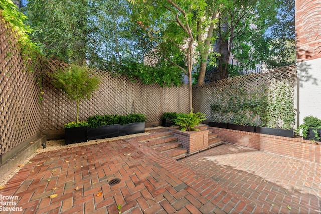 view of patio / terrace with a fenced backyard