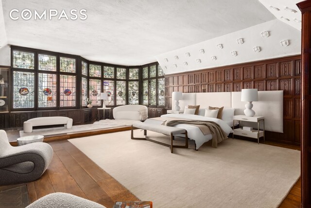 bedroom featuring wood-type flooring