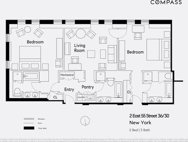 2 E 55th St Unit 1036W34, New York City, NY 10022 - property floor plan