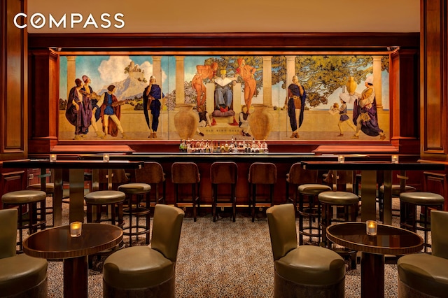 2 E 55th St Unit 1036W34, New York City, NY 10022 - bar with a community bar