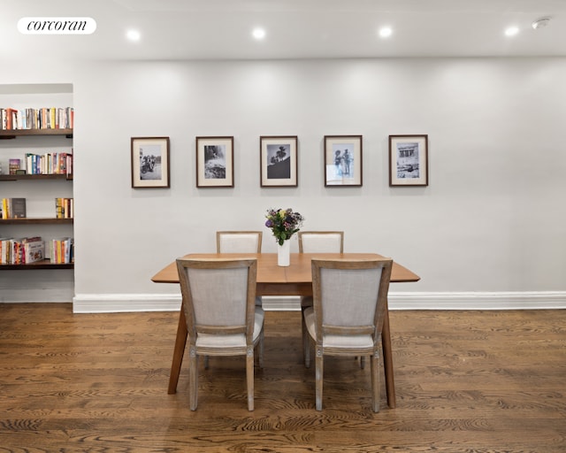 dining room featuring dark hardwood / wood-style floors