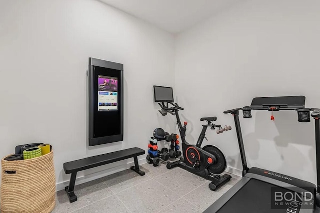 view of workout room