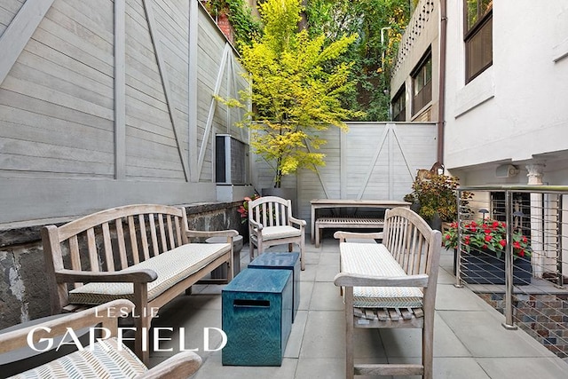 view of patio with an outdoor living space