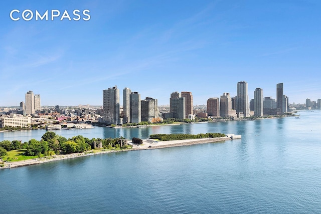 435 E 52nd St Unit 16C2, New York City, NY 10022 - water view with city skyline