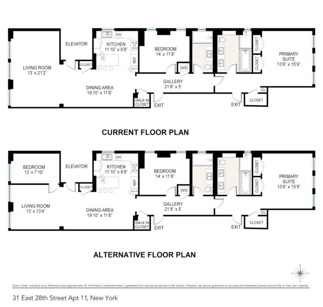 31 E 28th St Unit 11, New York City NY, 10016, 2 bedrooms, 2 baths condo for sale