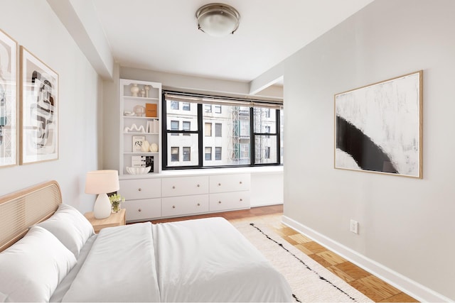 85 Livingston St Unit 15L, New York City, NY 11201 - bedroom featuring light wood-style flooring and baseboards