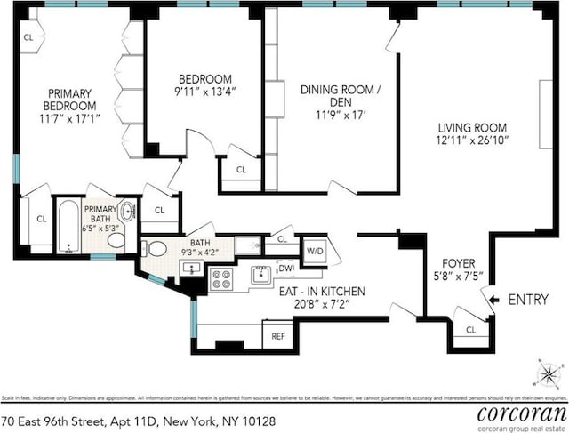 70 E 96th St Unit 11D, New York City NY, 10128, 2 bedrooms, 2 baths condo for sale