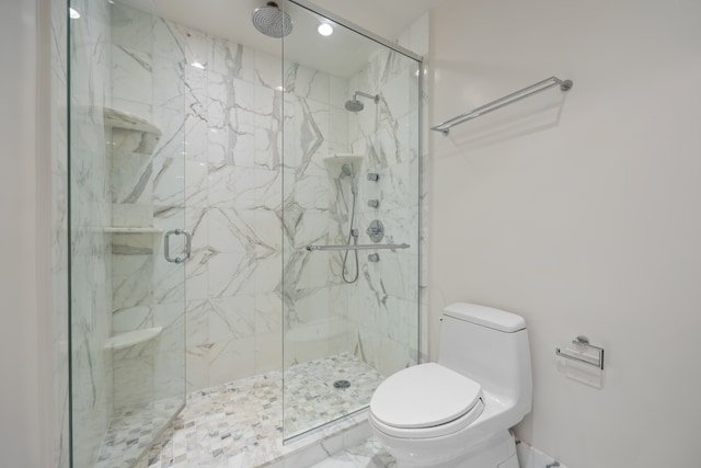 100 United Nations Plz Unit 20E, New York City, NY 10017 - full bathroom with a marble finish shower and toilet