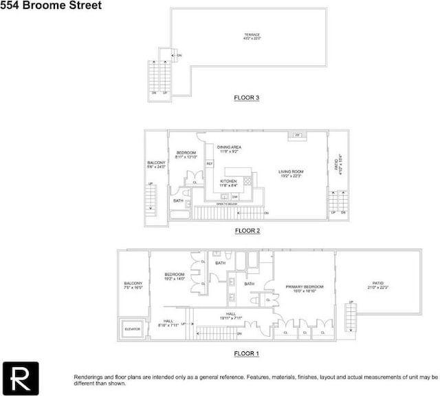 554 Broome St Ph, Ph, New York City NY, 10013, 3 bedrooms, 3 baths condo for sale