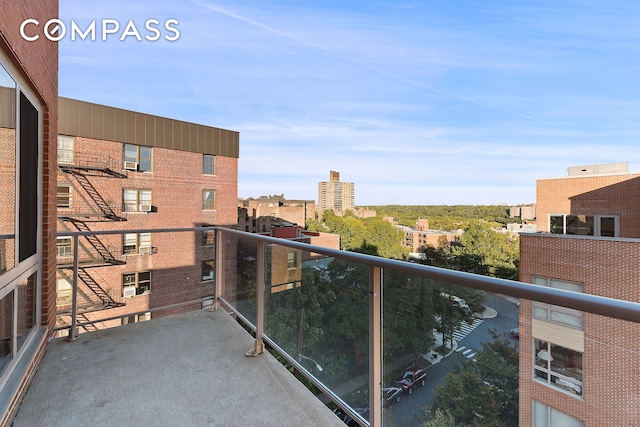 view of balcony