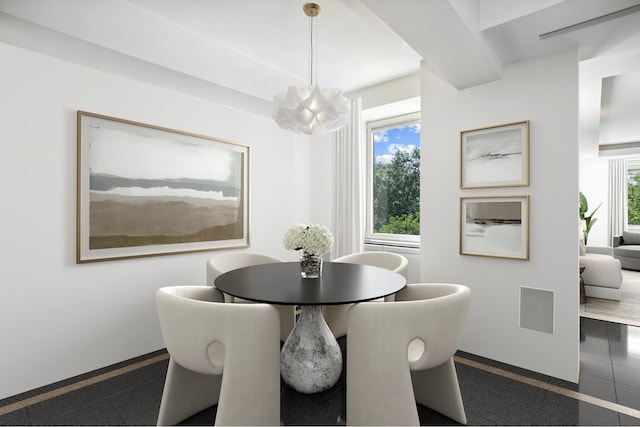 860 5th Ave Unit 7B, New York City, NY 10065 - dining area with granite tiled floors and baseboards
