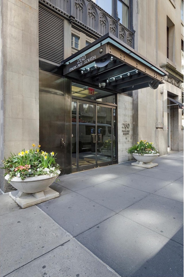 view of exterior entry