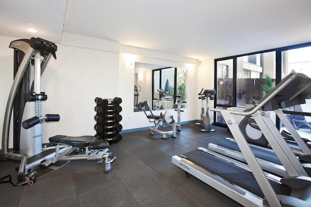 view of exercise room