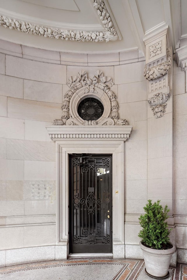 view of exterior entry