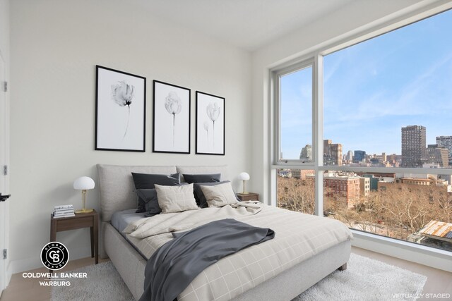 139 Bowery Unit 8C, New York City, NY 10002 - bedroom with a view of city